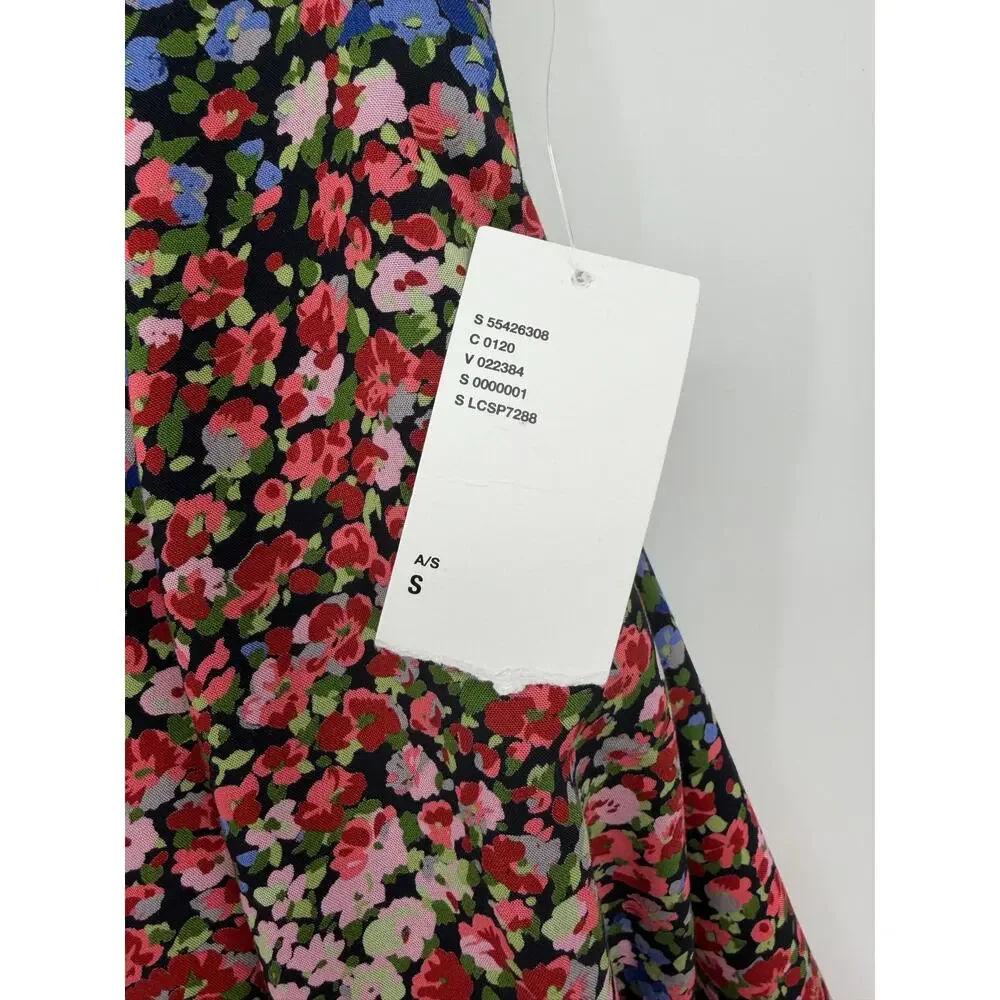 Urban Outfitters Millie Floral Button Front Mini Skirt WhimsyGoth Indie Small